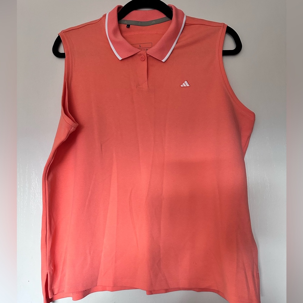 NWOT Adidas Sleeveless Polo Golf Shirt